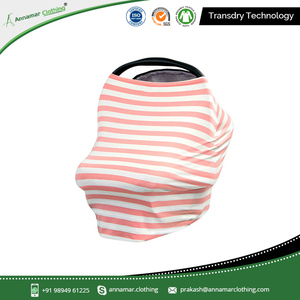 High Quality 100% Organic Cotton Cool Beans Baby Car Seat Canopy and Nursing Cover - Product Image 5