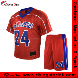 การออกแบบที่กำหนดเองราคาขายส่งฟุตบอลเครื่องแบบโลโก้ที่กำหนดเองธรรมดาเครื่องแบบฟุตบอล - Product Image 6