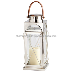 Linterna de cristal de acero inoxidable - Product Image 1