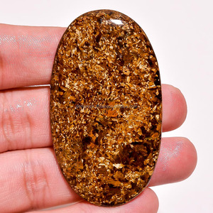 ใบสีทองหยก cabochons รูปร่างผสมในทุกขนาดการรักษาที่ทำด้วยมือเรียบที่น่าตื่นตาตื่นใจหยกใบทองอัญมณีหลวมสำหรับเครื่องประดับ - Product Image 1