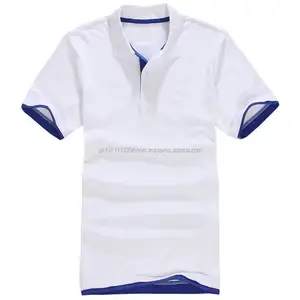 Polo Shirts Custom Geborduurd Logo Zomer Polyester Sport Korte Mouwen Tops Wit Polo T Shirts/Custom Polo ontwerp