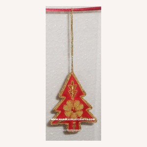 Hand Embroidery Christmas Tree Hanging Ornament - Product Image 1