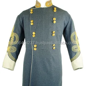 Costume victorien médiéval pour homme-Manteau gothique Steampunk civil-Redingote à double boutonnage - Product Image 1