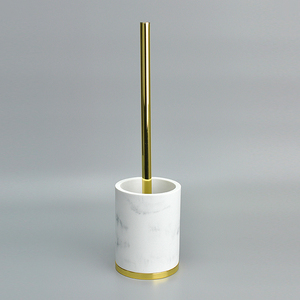 Ensemble de brosse de toilette cylindrique en frêne de Mandchourie avec support - Product Image 3