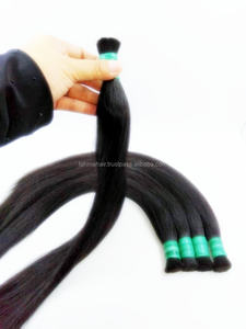 Cheveux humains Remy indiens purs, lisses, brillants, en vrac, naturels, raides, couleur naturelle - Product Image 6