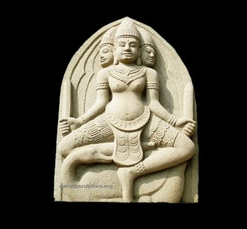 Hindu God Shiva Statue Champa Hindu gods stone relief DSF-CP013