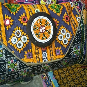 Indian Modern Bohemian Summer Embroidery Designer Handmade <b>Beaded</b> Messenger Bags Light Weight <b>Large</b> Capacity Women Evening Bags - Product Image 2