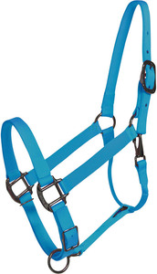 Cabestro de nailon para caballo con herrajes de latón pulido, duradero y ajustable - Product Image 6