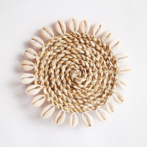 Ensemble de feutre de caboteur de tasse en rotin standard de haute qualité produit naturel tissé à la main personnalisé - Product Image 3