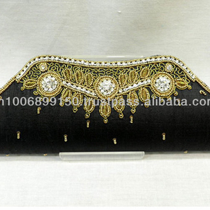 Bolso de Mano de Seda Bordado a Mano para la Noche, Diseño Elegante de Sobre - Product Image 4