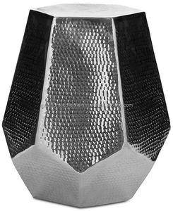 Tabouret de salon indien en métal massif tabouret de meilleure qualité très brillant tabouret en aluminium martelé à la main OEM ODM conçu - Product Image 1