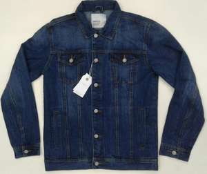 Original Branded Labels Surplus Mens Coated Cotton <b>Denim</b> Waterproof Eco-Friendly Quick Dry Reversible Windproof Slim <b>Jacket</b> - Product Image 1