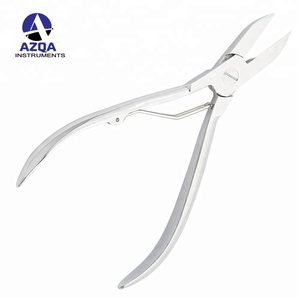 Coupe-ongles en acier inoxydable avec manche simple, pour manucure et pédicure, lames concaves, coupe-ongles de 5 pouces pour le soin des ongles - Product Image 2