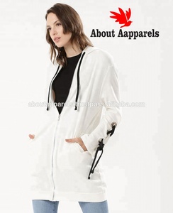 Venta al por mayor de las mujeres personalizadas de palangre cremallera sudaderas con capucha de invierno espesar terciopelo señoras impresión digital de manga larga de talla grande con capucha - Product Image 2