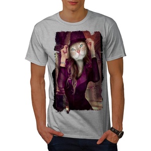 Men's Custom Printed Short Sleeve 100% Cotton <b>T</b>-<b>Shirt</b> Breathable Knitted <b>Neck</b> Plus Size Eco-Friendly <b>Low</b> MOQ Digital Printing - Product Image 2