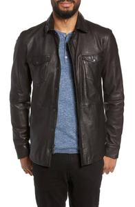 Chaquetas de moda de invierno para hombre personalizadas en cuero transpirable de talla grande - Product Image 4