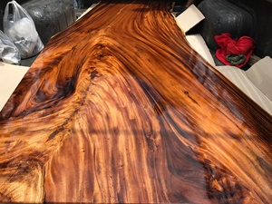 โต๊ะทานอาหารขอบสด,โต๊ะทานอาหารแผ่นไม้ขอบสด,ไม้อะคาเซีย - Product Image 3