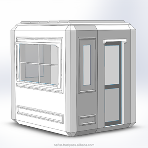 Panneaux sandwich en fibre de verre polyester durables et écologiques SAFTER MARINE pour l'extérieur, blancs, 220x270xh240, cabines, ateliers, parcs K2227 - Product Image 1