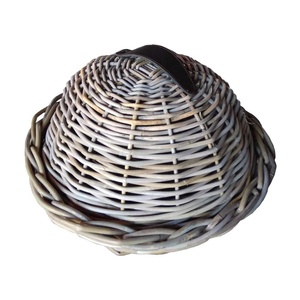 เก้าอี้รับประทานอาหารหวายหวายธรรมชาติสไตล์โมเดิร์นเก้าอี้รับประทานอาหารสีเทาสไตล์อินโดนีเซียเฟอร์นิเจอร์บ้านสำหรับใช้ในบ้านและโรงแรม - Product Image 2