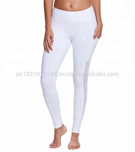 Pantalon Long de Yoga pour femmes, Legging Sexy de bonne qualité, pantalon complet, Legging en maille transparente, avec poche - Product Image 3