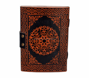 Hamsa tay dập nổi bìa cứng ràng buộc da chính hãng Tạp Chí cho cá nhân bằng văn bản Nguồn cung cấp học Brass c-khóa Nhật ký A5 Lưu ý cuốn sách - Product Image 3