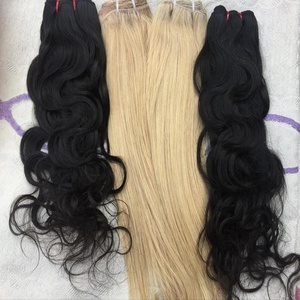 Extensiones de cabello humano virgen sin procesar birmano vietnamita grado 9A cutícula alineada suave crudo Natural recto ondulado incluido - Product Image 4