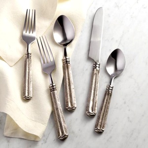 Antique <b>Silver</b> Aluminium Handle Cutlery <b>Set</b> - Product Image 2
