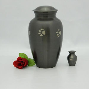 มือแกะสลักอลูมิเนียมเผาศพโกศสำหรับสัตว์ชุดของสองผู้ผลิตโรงงานขายตรง - Product Image 1