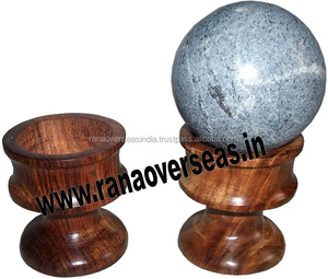 Porta Esferas Decorativos de Madera Hechos a Mano con Bola Colorida, Perfectos para el Hogar, Hoteles y Oficinas, de un Proveedor Confiable - Product Image 2