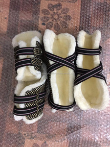 Bottes de tendon pour chevaux de course, en tissu, confortables, protectrices, pour les jambes des chevaux, adaptées à l'entraînement et aux courses - Product Image 5