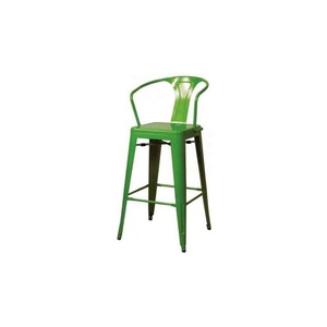 Chaises de Bar avec repose-pieds, fauteuil d'extérieur en fer forgé, style Vintage, couleur verte - Product Image 1