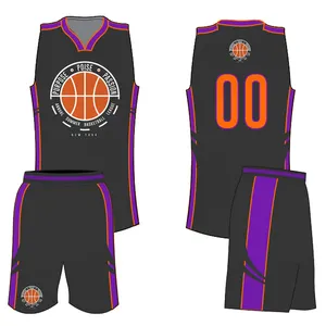 Großhandel jugend reversible sublimation günstige custom basketball uniform großhandel mit beste neueste basketball jersey design 2016