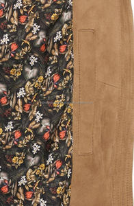Blouson aviateur en cuir de fourrure de vache et de mouton 100% unisexe grande taille respirant fermeture à glissière en coton rempli pour la saison hiver/printemps - Product Image 4