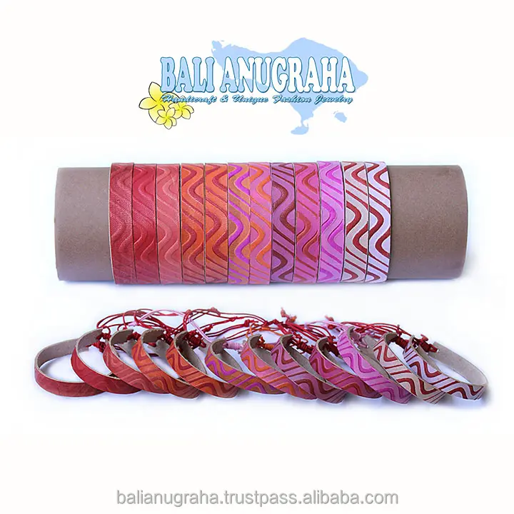 High Quality Fashion Design Painted Leather Braided Bracelet