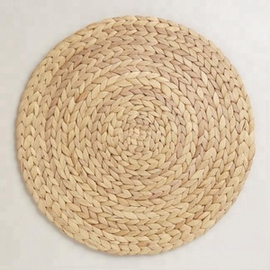 Handmade Natural Rattan Woven <b>Round</b> Table Mats, Bohemian Style Eco-friendly <b>Placemats</b> For Mats and Pad for Wedding Decor - Product Image 2