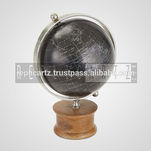 Kim loại gỗ lớn trung tâm thế giới toàn cầu bản đồ thế giới nổi toàn cầu cho giáo dục và giảng dạy Tài Nguyên - Product Image 2