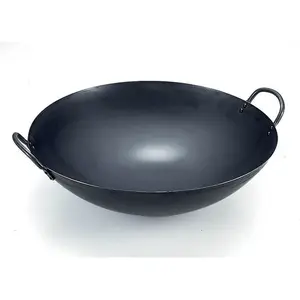 The iron wok with double handle 36cm made by SUMMIT KOGYO
