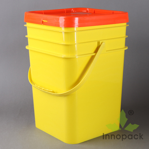 Fabricants de barils carrés en plastique de 20 L, seau rectangulaire en plastique - Product Image 2