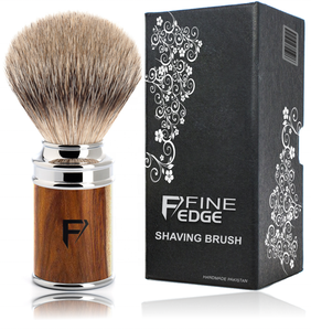 Vente en gros de blaireau à poils souples Base en métal avec manche en bois - Product Image 6