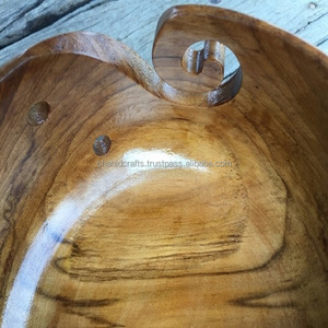 ชามไม้สักสองตะขอโครเชต์ทนความร้อนแบบใช้แล้วทิ้งเป็นมิตรกับสิ่งแวดล้อม - Product Image 3