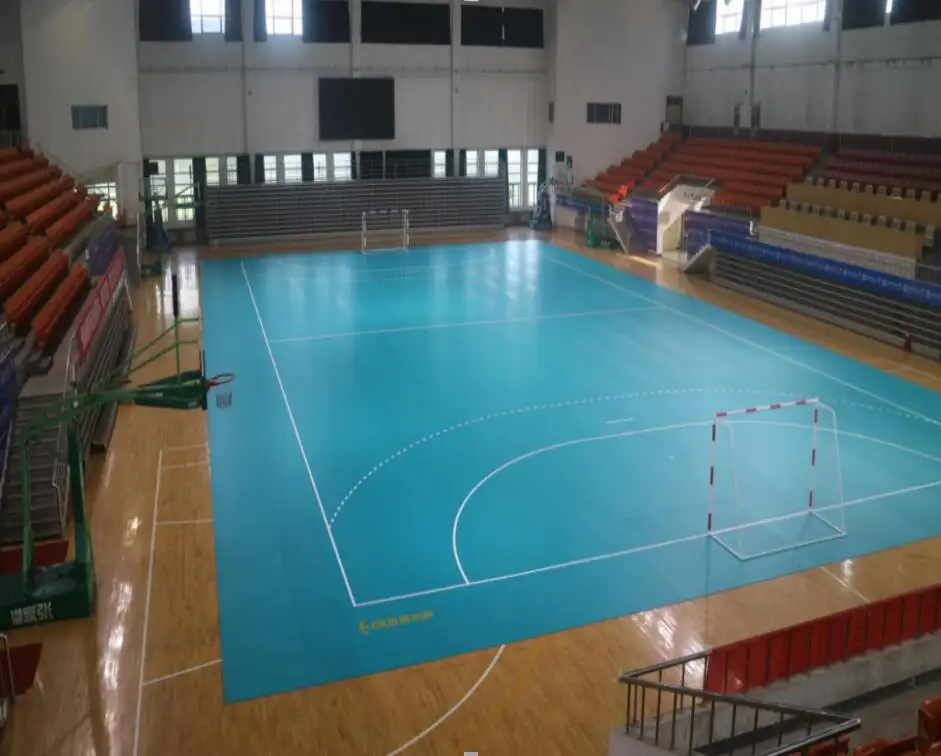 IHF certified Rubber Sports Flooring for Futsal, Basketball, Volleyball, Handball, Badmitton Court Floor