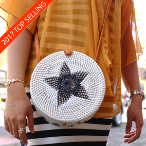 Wholesale Eco-Friendly Rattan Bag Accessory Durable Polyester Lining Fashionable Leather <b>Strap</b> Lightweight <b>Handbags</b> <b>for</b> Daily - Product Image 4