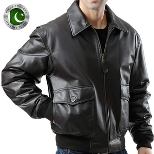 Blouson bombardier en cuir de vache, veste pour homme - Product Image 3