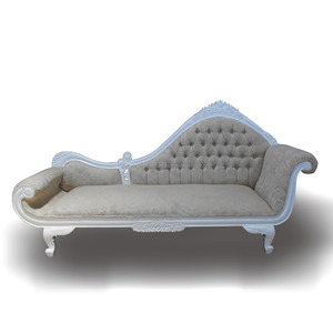 Muebles de caoba para el hogar y el interior, sala de estar, mueble de salón tallado blanco de madera, estilo clásico - Product Image 2