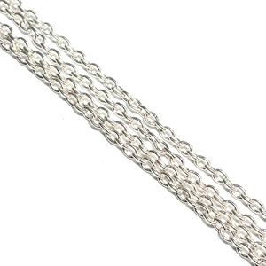 Chaîne classique en argent massif 925, chaîne en argent Sterling 925, pierre précieuse - Product Image 4
