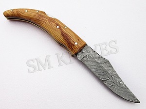Navaja plegable de Damasco hecha a mano personalizada (smf20) - Product Image 4