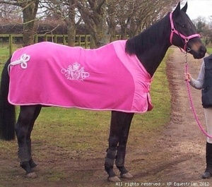 Couverture en polaire pour cheval pour le printemps et l'automne Légère Toutes les couleurs disponibles |   Couverture en polaire légère pour cheval, utilisation printemps-automne, douce - Product Image 3