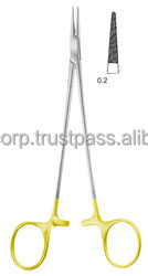 Porte-aiguilles DEBAKEY TC 26CM plaqué or, instruments chirurgicaux microcardiovasculaires de haute qualité - Product Image 4