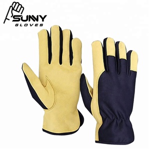 Gants de travail en cuir de chèvre, toutes les tailles, - Product Image 3