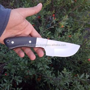 Skinner มีดล่าสัตว์ทำมือ ZR356,มีดส้อมมีดสำหรับตั้งแคมป์ทำจากโลหะ D2มีด ZR สแตนเลส Micarta ZR #352 - Product Image 1